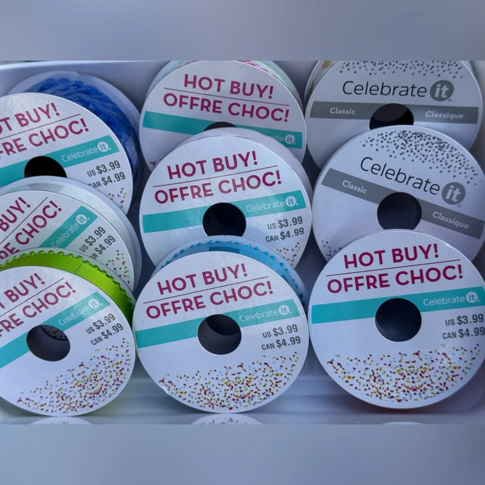 NWT(9)Ribbon Mixed Material ,Michael’s -colorful, for gifts/arts & crafts &more!